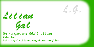 lilian gal business card